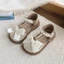 Giày Sandal Bé Gái Bao Đầu Đính Hạt Cườm Pha Lê Giày Mùa Hè Mới Bé Gái Giày Công Chúa Kim Cương