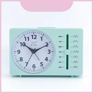 Đồng hồ báo thức pin quét im lặng với con trỏ cơ học cho bàn học và phòng trẻ em