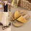 Dép xỏ ngón phong cách retro đơn giản mùa hè mới mặc ngoài da báo dép kim loại chống trượt đa nă