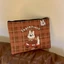 New Portable Original High-end Retro Plaid Large-capacity Cosmetic Bag For Washing And Storing Pu