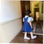 Bộ đồ có dây đeo phong cách đại học dành cho nữ sinh mới vừa và lớn của trẻ em áo sơ mi tay b