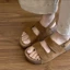 Giày Velcro Birkenstock cho nữ mùa hè đế dày tăng giày sandal đa năng thông thường dành cho nữ mặc