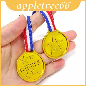 Trẻ em Huy chương bạc và đồng vàng nhựa có dây treo để tặng giải thưởng ngày thể thao và bữa tiệc