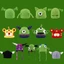 Mũ dệt kim mặt nạ Shrek với chất liệu Acrylic mềm để sử dụng thường ngày mùa đông