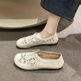Giày vải Bắc Kinh cũ cho nữ mùa hè mới mỏng lưới thoáng khí một chân rỗng nhỏ thơm giày ngư dân