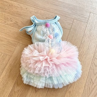 Váy ren mèo cho thú cưng mùa hè Trang phục dễ thương 0,5-7,5kg
