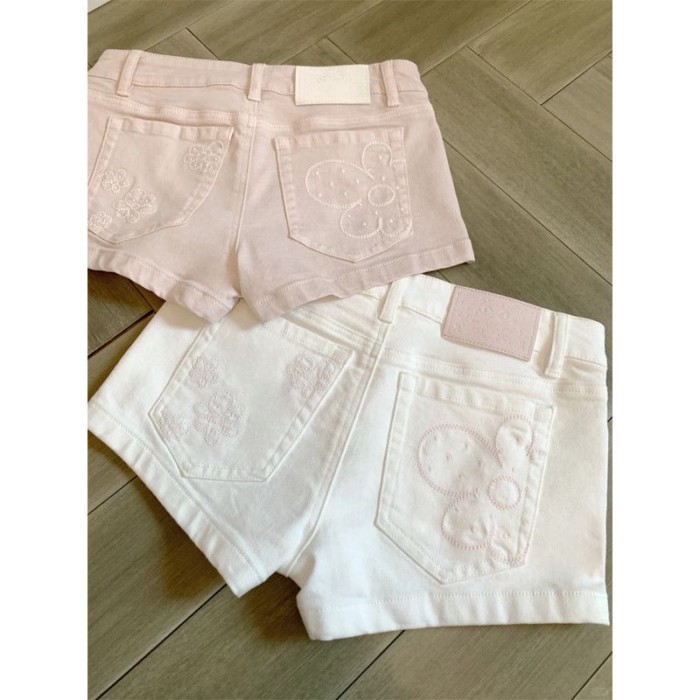 Quần short denim cao cấp dành cho nữ, mỏng mùa hè, cạp cao mới, dáng rộng, dáng ôm, quần ống