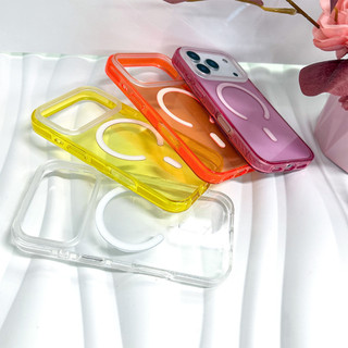 Ốp Sạc Từ Tính Không Dây Acrylic Màu Tương Thích Cho IPhone 14 PLUS 11 12 13 15 16 17 Pro Max Ốp Lưng Hoạt Hình Dễ Thương Miffy 70 Tem Cắt Dán Vỏ Cứng Chống Sốc