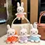 Đồ chơi mềm Miffy với váy chấm bi và dây đeo tay cho du lịch