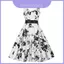 Audrey Hepburn thập niên 1950 Vintage Halter Style Polka Dot Swing Party Dress