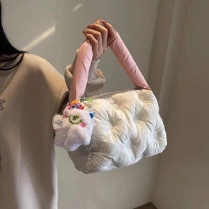Túi Dành Cho Nữ 2026 Mới Thu Đông Túi Mây Đeo Ngang Túi Cầm Tay Đa Năng Đi Lại Túi Cotton Di Động Túi