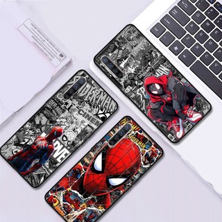 Dành Cho OPPO Reno 8T 7 lite 7z 5G 6 4G 11F 12F 12FS 12 TPU Màu Đen Mờ Vỏ Điện Thoại Mềm Vỏ Bảo Vệ Người Nhện Truyện Tranh Bộ Sưu Tập