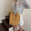 Túi Dệt Kim Mùa Thu Đông Mới Bãi Biển Rỗng Kỳ Nghỉ Retro Dệt Kim 1 Vai Dung Tích Lớn Tote Thư