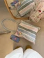 New French Commuting Korean Style Bags Floral Canvas Bag Large Capacity Shoulder Tote Bag Handba