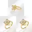 Nhẫn Hoa Đồng Thanh Lịch Với Đá Zircon Dành Cho Nữ Thời Trang Và Giảm Căng Thẳng