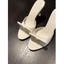 Giày sandal nơ trắng phổ biến, dép hở mũi miệng cá, dép đa năng cho nữ