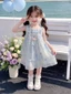 Váy Nữ Mùa Hè Phong Cách Mỏng Áo Vest Không Tay Thời Trang Váy Cho Bé Gái Váy Voan Công Chúa Mới