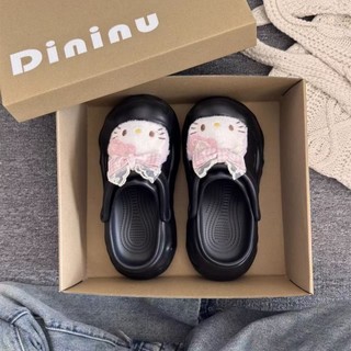 Cute Cartoon Student Thick-Soled Croc Shoes Non-slip, Deodorant And Height-increasing Outerwe