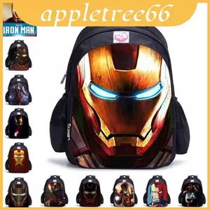 Ba lô Iron Man thiết kế tiện dụng với tấm lót lưng thoáng khí để mang theo thoải mái