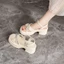 Giày sandal cao gót quai ngang dành cho nữ mùa hè đế dày đế dày bên ngoài dép xăng đan cao cấp thời