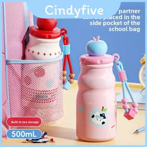 Bình nước cách nhiệt thân thiện với trẻ em Apple Baby Bottle có dây đeo du lịch ngoài trời