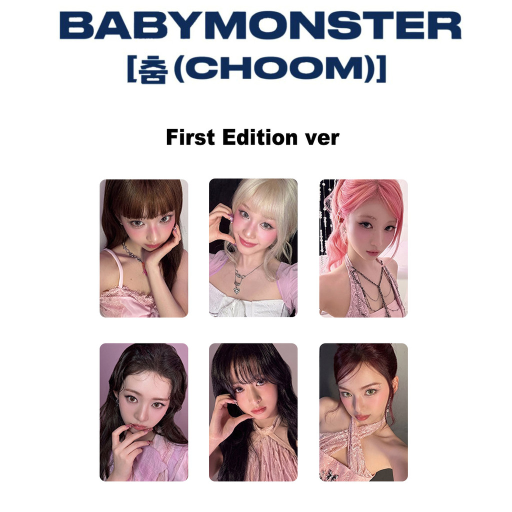 LINXX 6 CÁI CHOOM BABYMONSTER Photocard Kpop Girl Group Idol Photocard Set Bộ sưu tập quạt Hàng hóa Lễ hội Quà tặng Bộ sưu tập Thẻ ảnh