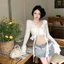 Hot girl xù áo chống nắng cardigan khăn choàng mỏng nữ phong cách xuân hè với váy dây và áo s
