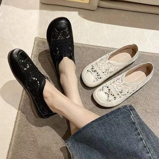 Giày vải Bắc Kinh cũ cho nữ mùa hè mới mỏng lưới thoáng khí một chân rỗng nhỏ thơm giày ngư dân