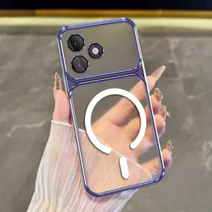 Ốp Lưng Cho Tecno Spark 10 Spark 10C Spark 10 Pro Ốp Điện Thoại Thẩm Mỹ Chống Sốc Trong Suốt Cao Cấp Có Cuộn Dây Từ Tính Mới Cửa Sổ Lớn Silicon Mềm