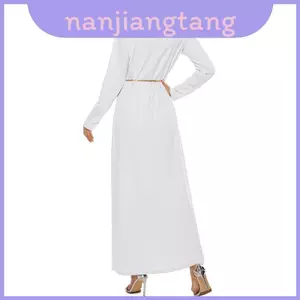 Váy dài tay nữ thông thường có vải lụa sữa cho áo bảo hộ lao động mùa xuân thoải mái