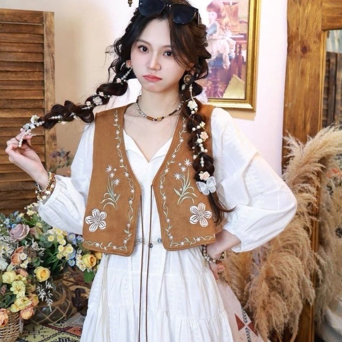 Thời Trang Phong Cách Bohemian Áo Vest Phong Cách Dân Tộc Mỏng Phong Cách Thời Trang Thiết Kế Th