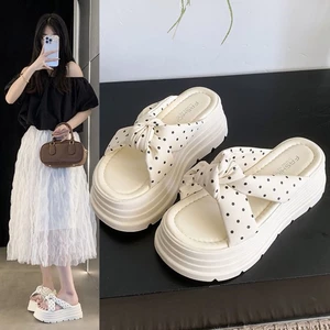 Dép đế dày đế dày cho nữ, áo khoác ngoài mùa hè kèm váy, sandal đi biển đi nghỉ mát 34