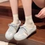 đôi dép xỏ ngón đế bệt dành cho nữ mặc ngoài mùa xuân hè mới Giày Birkenstock nửa ngón đa năng
