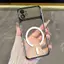 Ốp Lưng Cho iPhone 12 Pro Max Advanced Trong Suốt Chống Sốc Thẩm Mỹ Vỏ Điện Thoại Có Cuộn Dây Từ Tính Miễn Phí Mới Cửa Sổ Lớn Silicon Mềm Mại