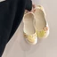 Giày sandal hai lỗ sao Apple đế dày mùa hè dành cho nữ Giày đế dày Baotou Giày đế phẳng