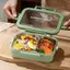 Hộp cơm trưa Bento bền an toàn cho lò vi sóng với các bộ phận tách biệt cho công việc và trường học