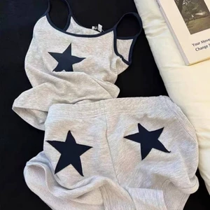 Design Star Bộ đồ ngủ treo gợi cảm Quần short nữ Quần áo ở nhà Bộ đồ có thể đi chơi