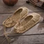 Nguyên Chất Handmade Ống Hút Dép Nữ Mùa Hè Truyền Thống Hồng Quân Mây Tự Nhiên Cỏ Dệt Ống Hút