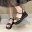 Giày sandal nữ đế dày mùa hè, áo ngoài chống trượt, giày nữ phong cách cổ tích thời trang