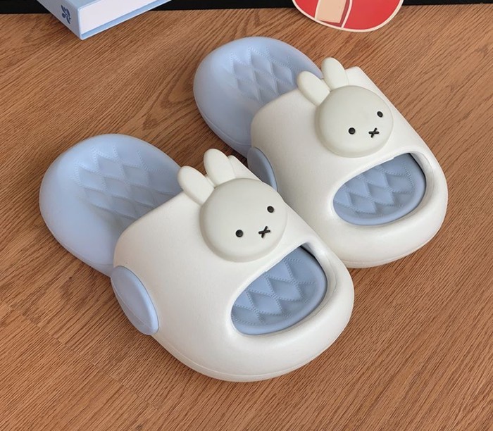 Dép Đế Dày Cho Nữ Mùa Hè Dễ Thương Miffy Thỏ Ngoài Trời Mặc Nhà Trong Nhà EVA Đế Mềm Xăng Đan Ch