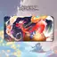 Playmat Mushu TCG Lorcana Stitched Edges Trading Card Gaming Pad 350x600x2mm