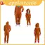 Giáng Sinh Bánh Gừng Người Cosplay Trang Phục Người Lớn Trẻ Em Xmas Đảng Quần Áo Có Mũ Trùm Đầu Jumpsuits