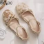 Sandal mũi nhọn kiểu Pháp xinh xắn cho nữ cùng váy, sandal đế dày kiểu cổ tích nhẹ nhàng cho buổi t