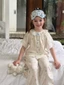 Bộ quần áo mặc ở nhà mới cho bé gái mùa hè Bộ hai món đồ ngủ ren mỏng kiểu dáng trẻ em dành cho