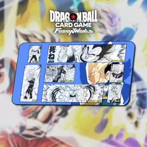Playmat Vegeta TCG Dragon Ball Super Card Game: Fusion World Battle Against Trading Card Gaming Pad 350x600x2mm