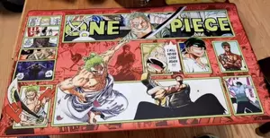 Thảm chơi một mảnh Roronoa Zoro MỚI có khu vực OPCG TCG Card Game Play Mat _ an1