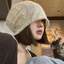 Mũ phẳng Cotton nguyên khối màu tối giản dành cho nữ Mùa thu chống gió Sử dụng nhẹ hàng ngày