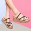 Dép nữ đế nêm, đế dày, đính đá tăng chiều cao thời trang, sandal đa năng, sandal xỏ ngón mùa hè