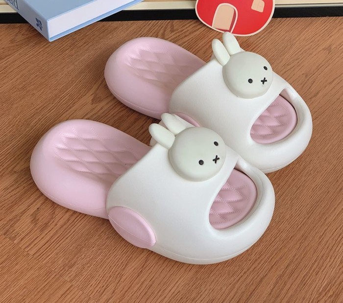 Dép Đế Dày Cho Nữ Mùa Hè Dễ Thương Miffy Thỏ Ngoài Trời Mặc Nhà Trong Nhà EVA Đế Mềm Xăng Đan Ch