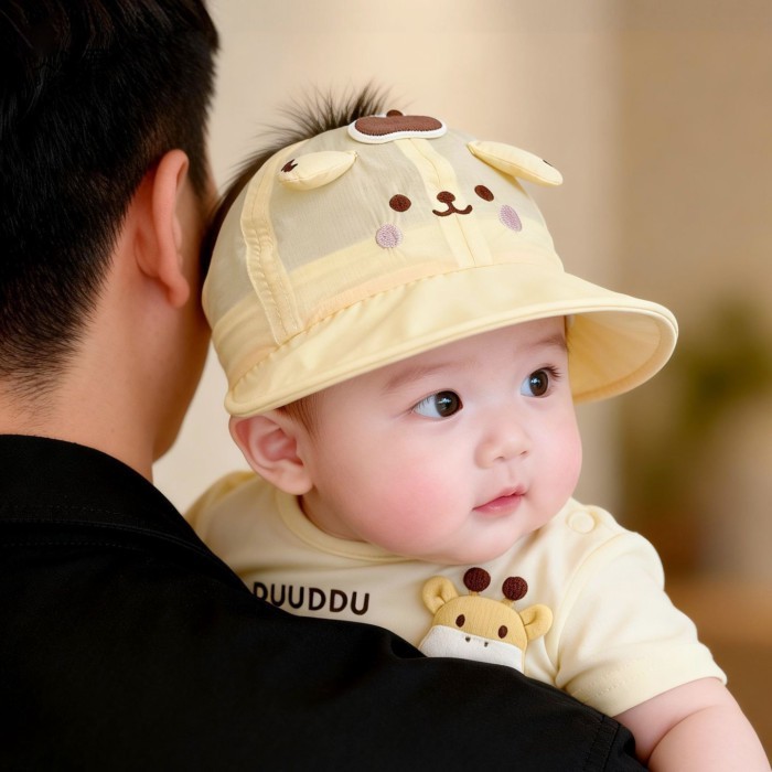 Baby Hat Summer Thin Style For Boys And Girls To Go Out Cute Empty Top Hat Infant Sun Protect